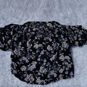 Off the shoulder flower top!
